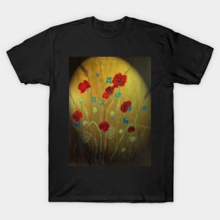 Red Poppies painting T-Shirt